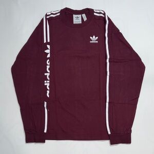 Adidas Men's Maroon Long Sleeve T-shirt Size S
